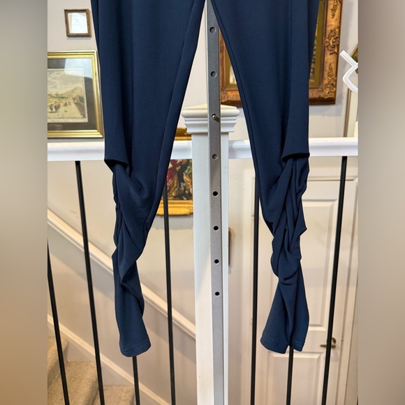 Sympli Signature Leggings Navy Size 2 Ruched Ankle - Picture 3 of 9
